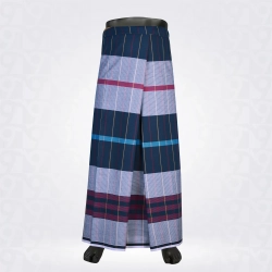 Nile Blue Light Blue Grey White Checked Lungi